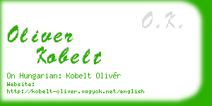 oliver kobelt business card
